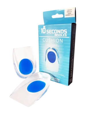 10 Seconds ® Cushion Insoles | Gel Heel Cups