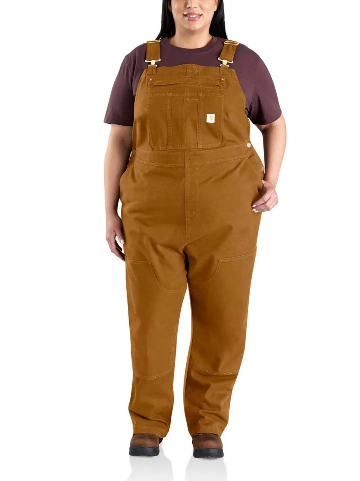 102438&#x20;Women&#x27;s&#x20;Bib&#x20;Overall&#x20;Duck&#x20;Canvas&#x20;Crawford&#x20;-&#x20;Carhartt&#x20;Brown&#x20;211-M