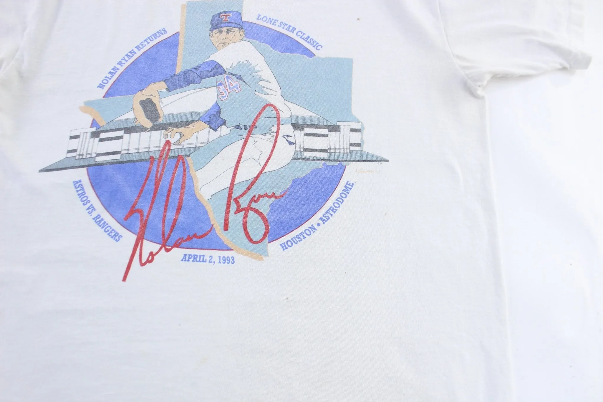 1993 Nolan Ryan Returns Texas Rangers Graphic T-Shirt