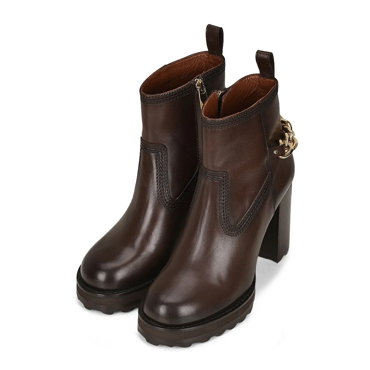 30CTSTS - Franco Cuadra brown casual fashion ankle boots for women