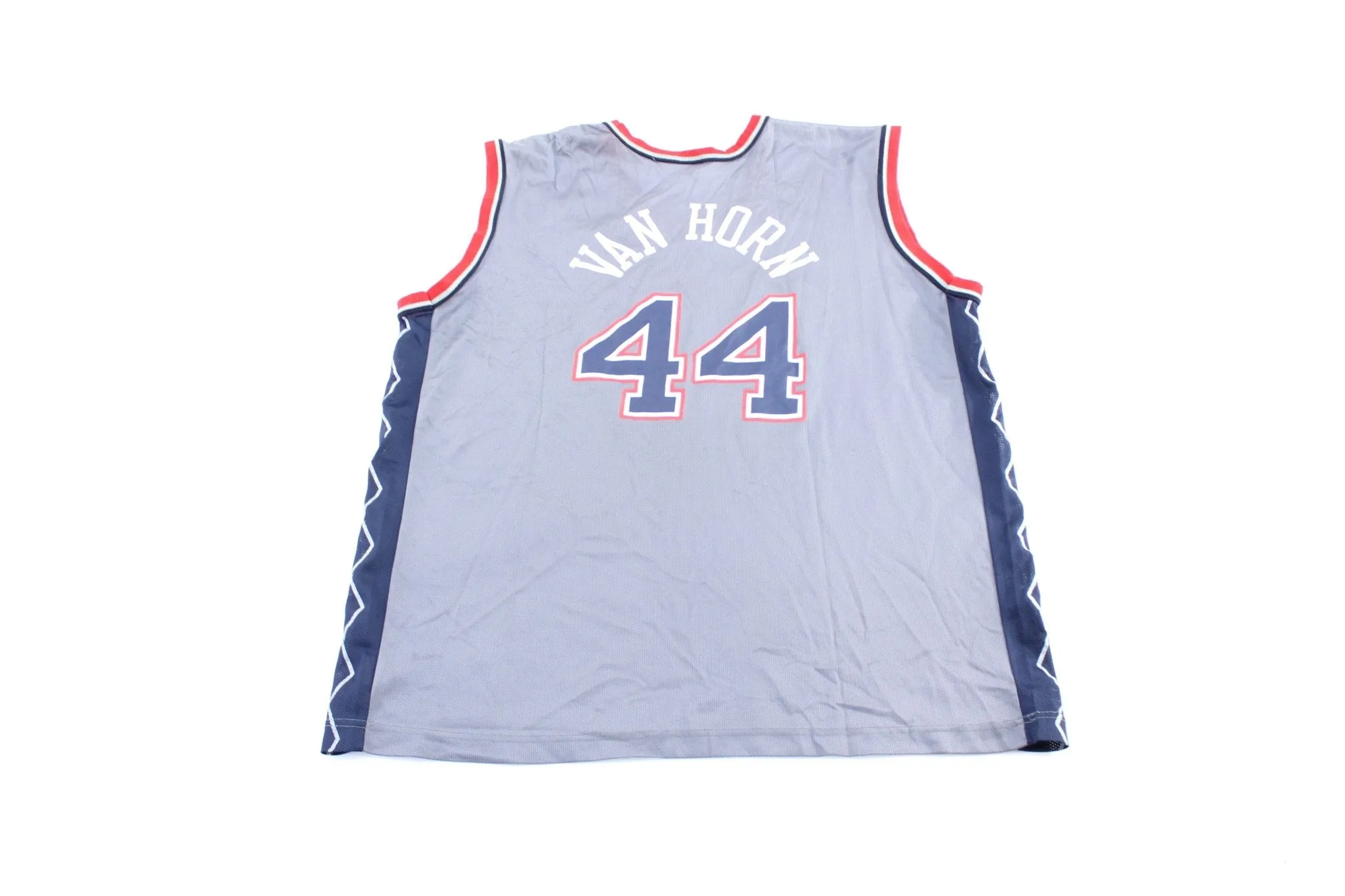 90's Champion Embroidered Logo New Jersey Nets Keith Van Horn Jersey