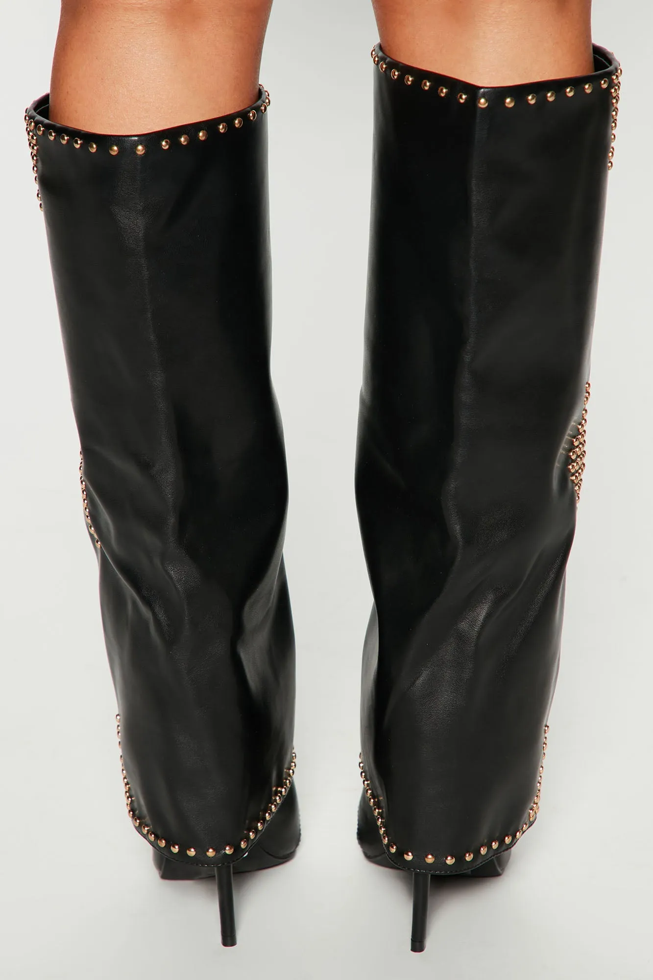 Adelisa Knee High Boots - Black