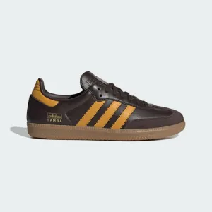 Adidas "Samba OG" Men's Sneakers - Dark Brown / Preloved Yellow / Gum - (*Excluded from Free Shipping)