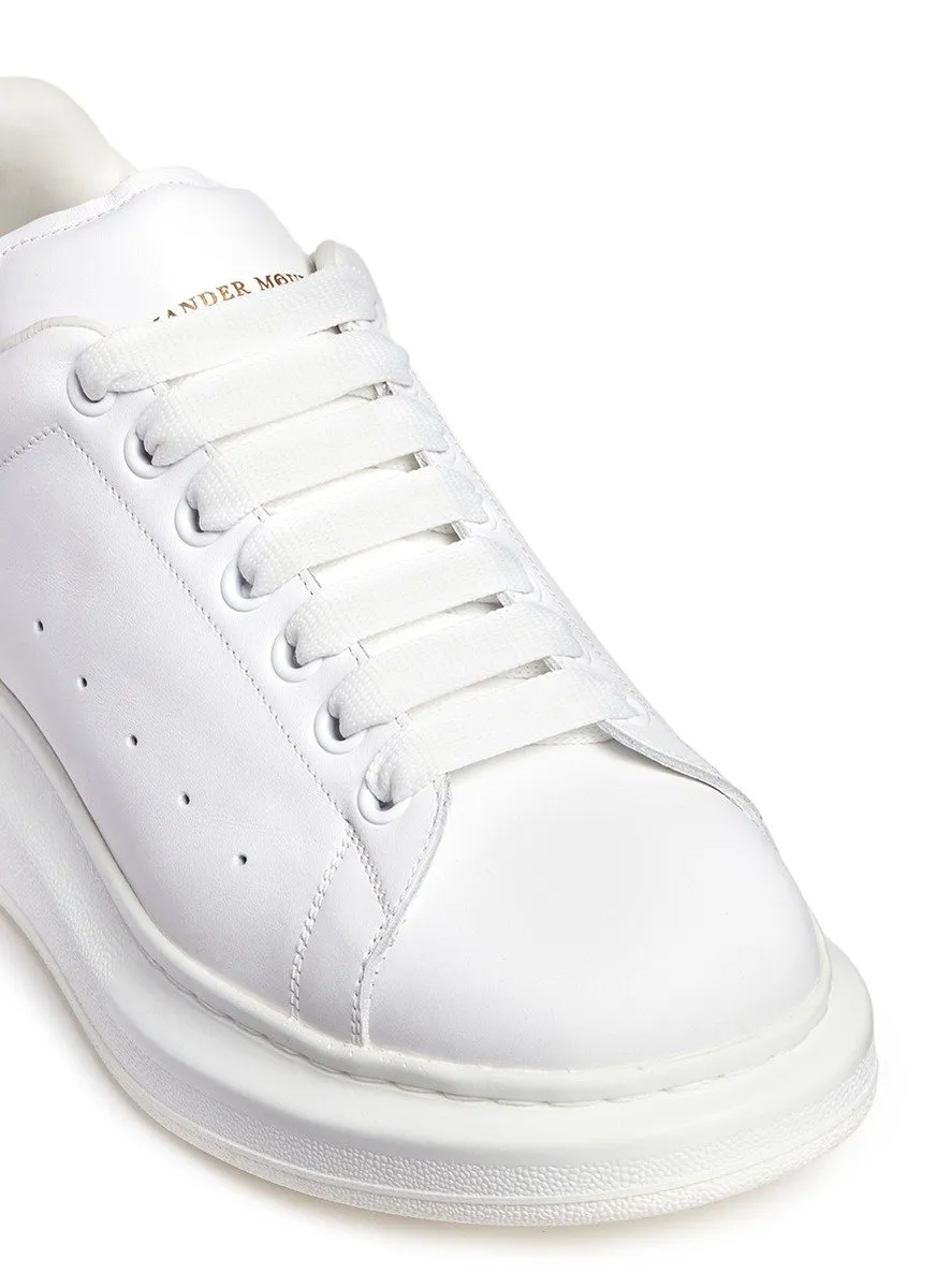 Alexander Mcqueen White Studded Oversized Sneakers