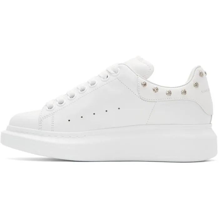 Alexander Mcqueen White Studded Oversized Sneakers