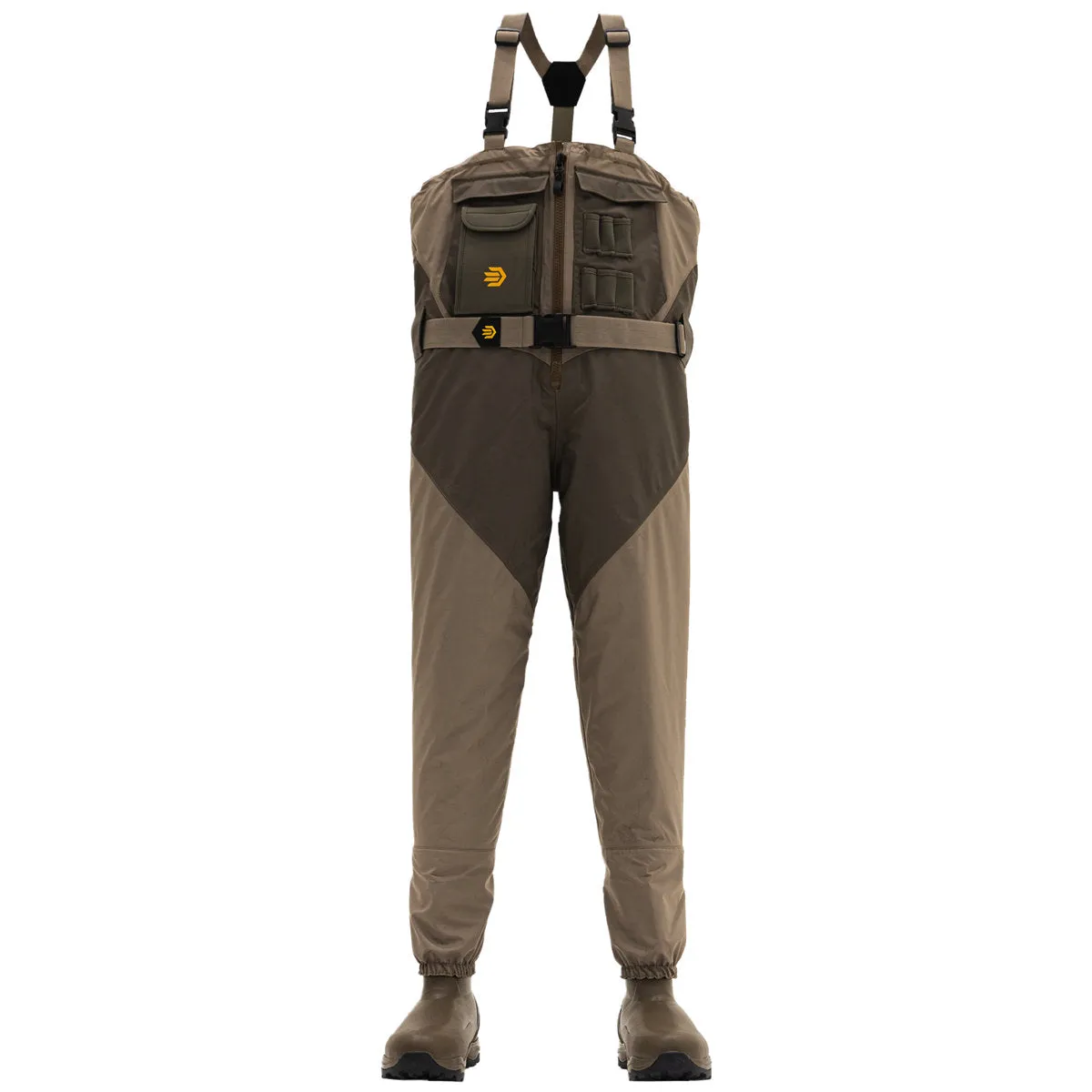 Alpha Agility Select Front Zip Wader Brown 1600G