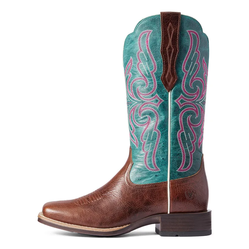 'Ariat' Women's Primera Stretch - Brown / Teal