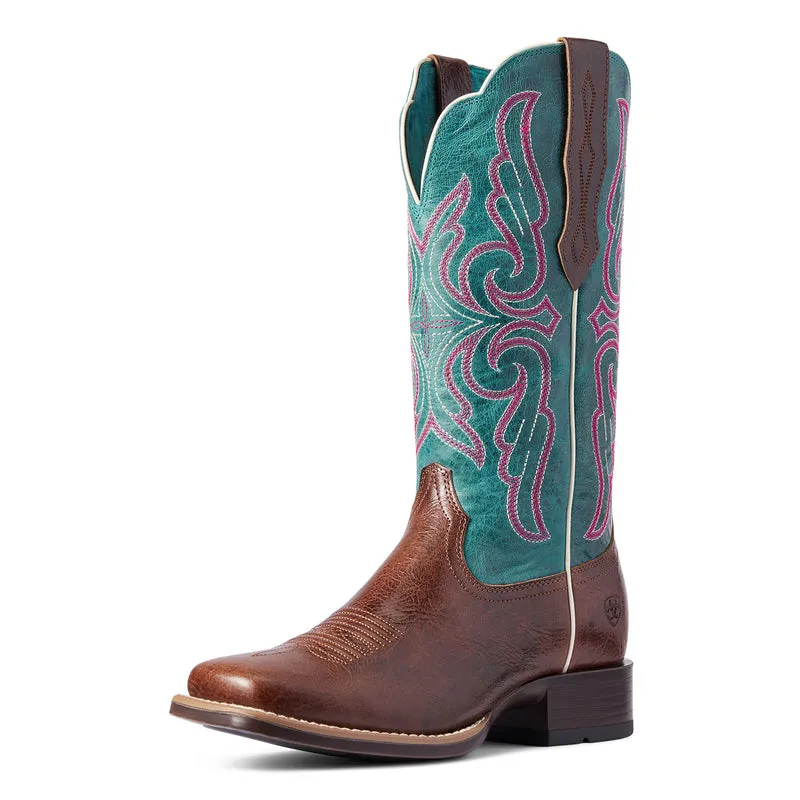 'Ariat' Women's Primera Stretch - Brown / Teal