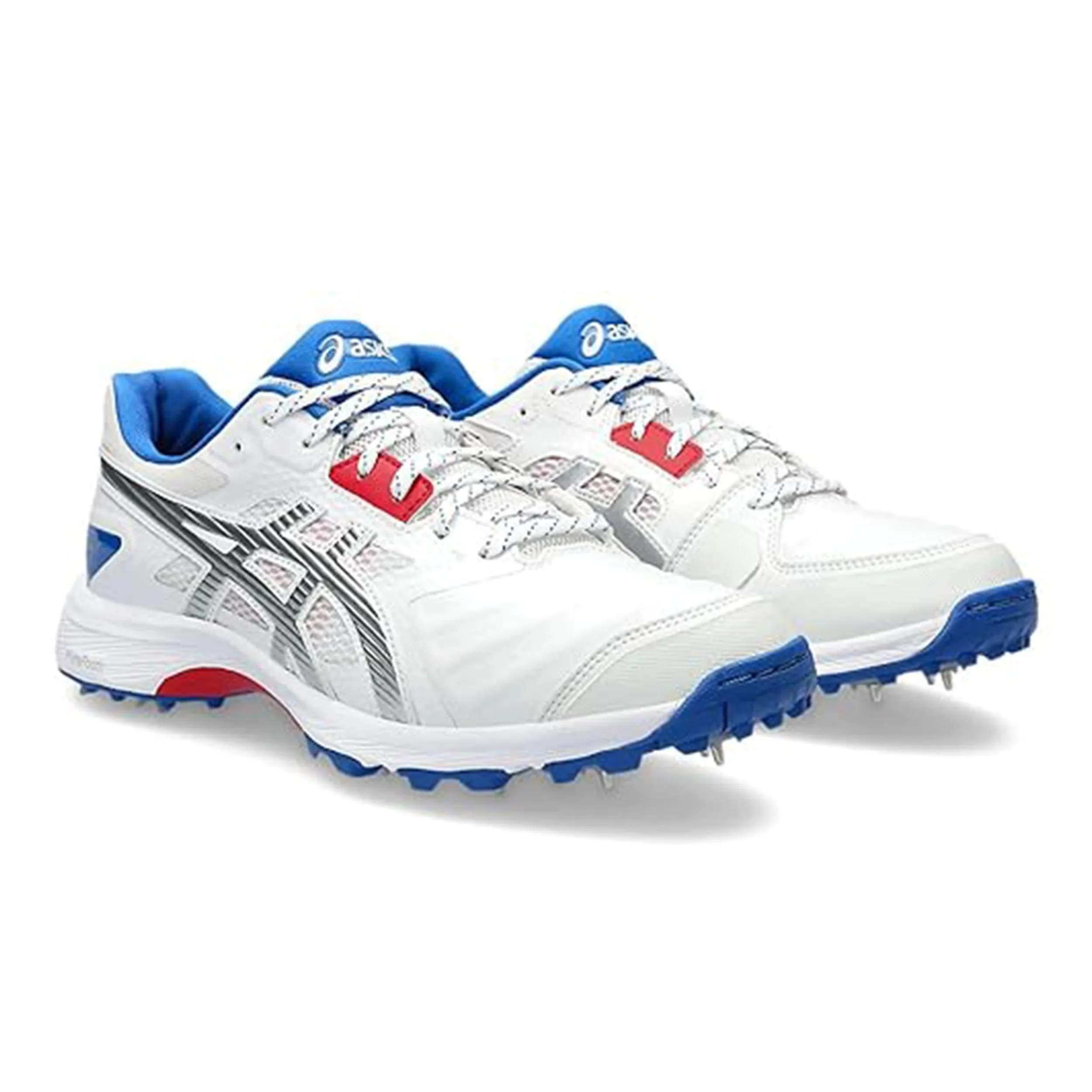 Asics Gel Gully 7 Cricket Shoes (White / Pure Silver) - DOD