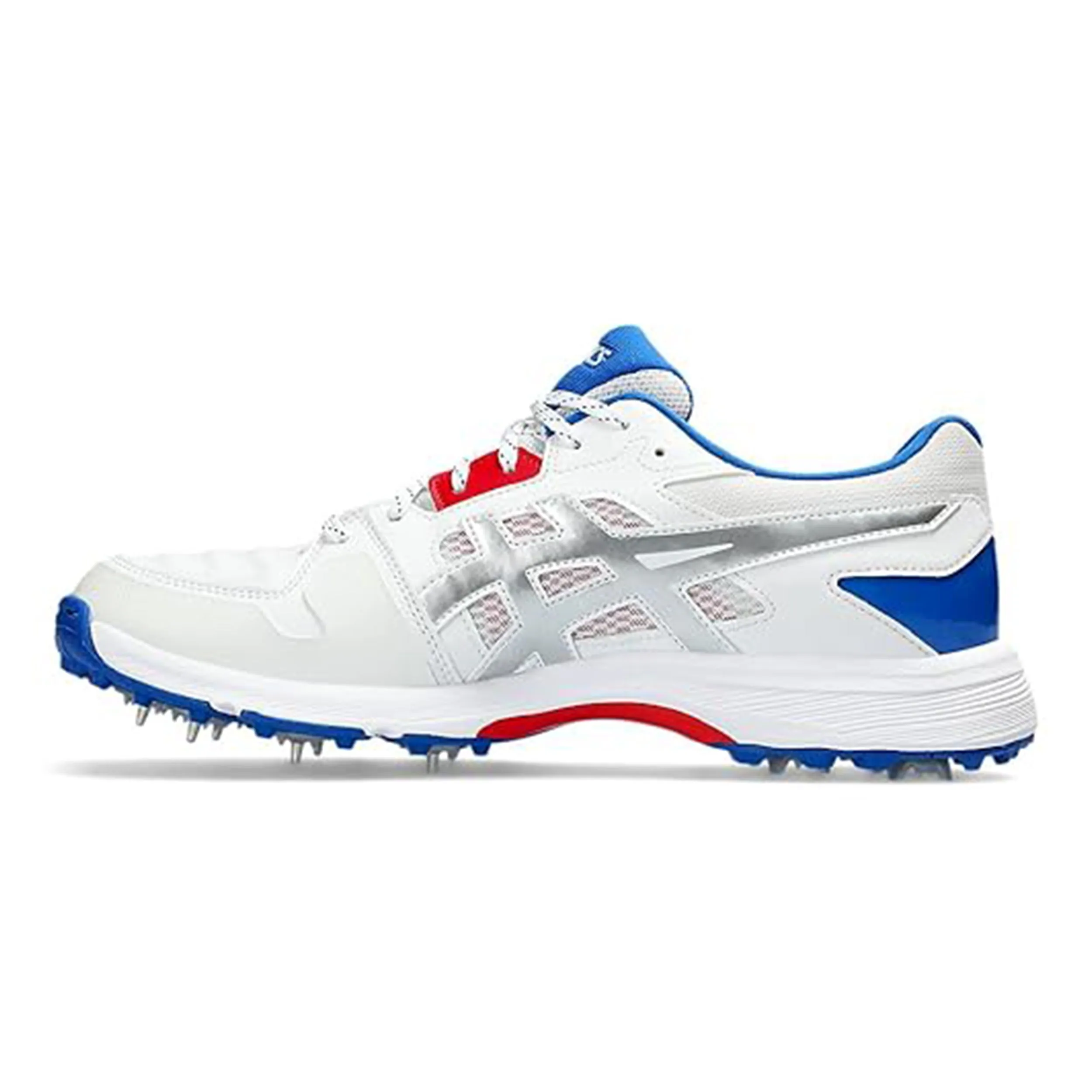 Asics Gel Gully 7 Cricket Shoes (White / Pure Silver)