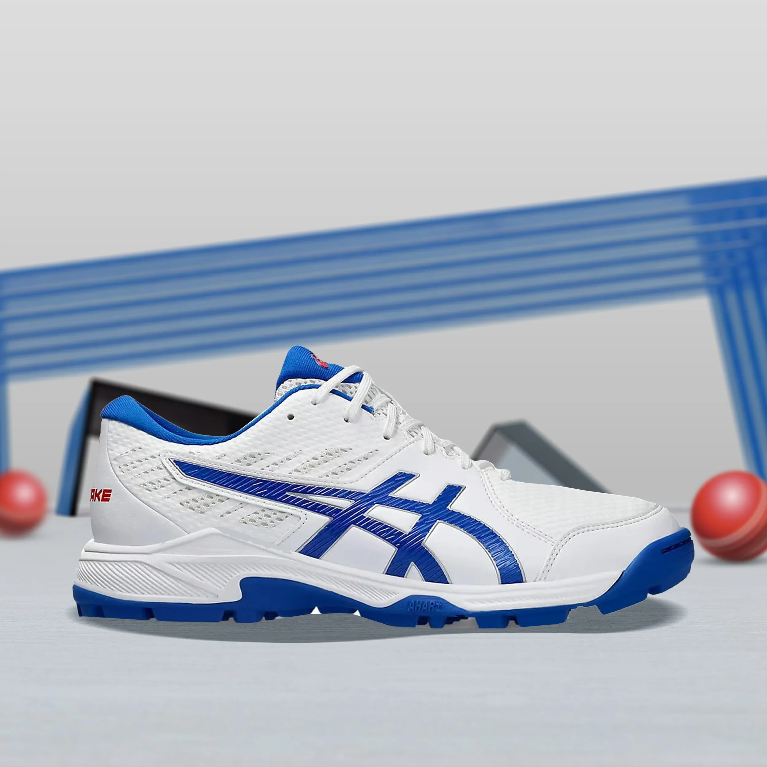 Asics Gel Peake 2 Men's Cricket Shoes White/Tuna Blue - 1113A036.104