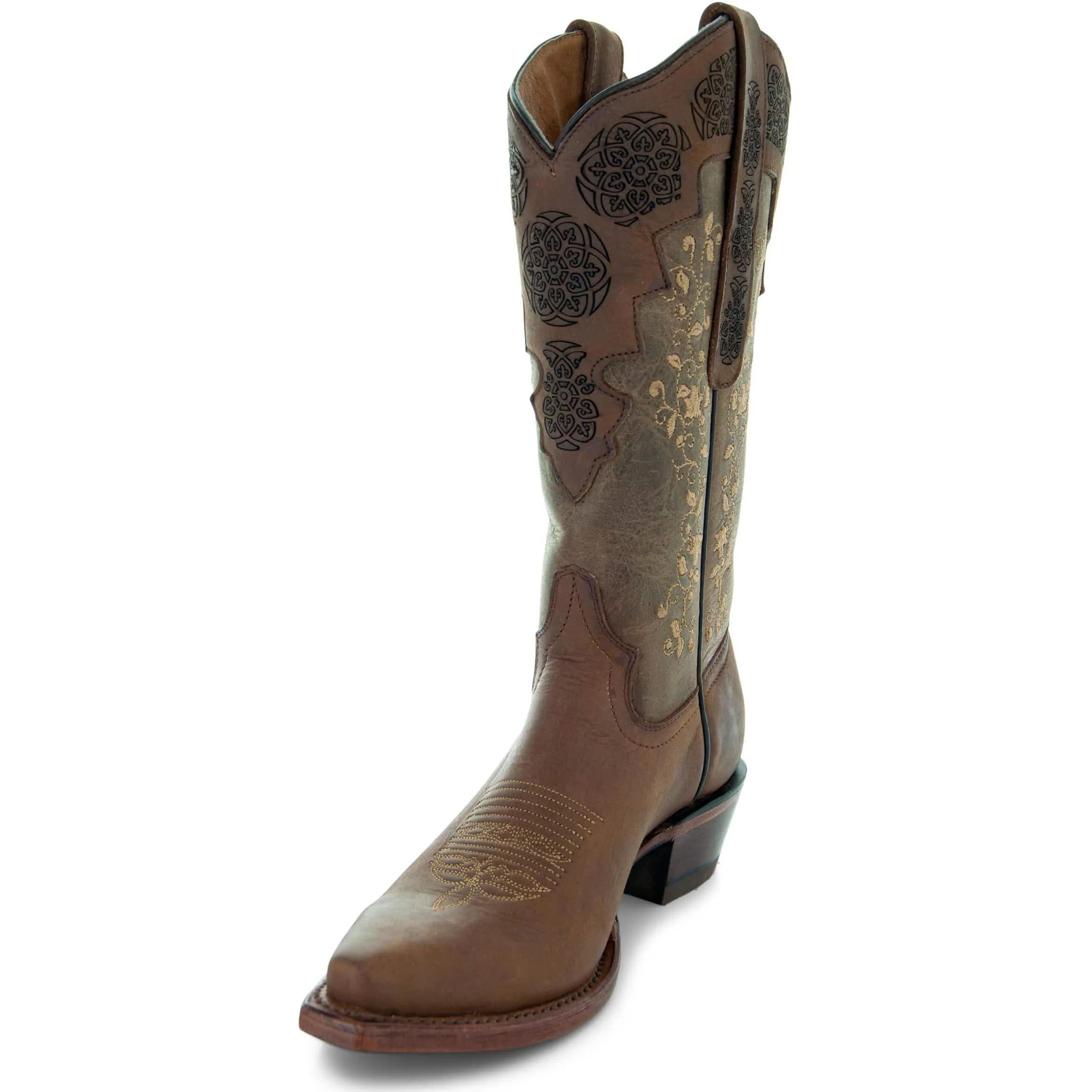 Autumn Gold Women's Embroidered Cowgirl Boots by Soto Boots M4003