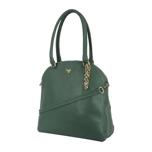 Baggit Women Green Bowling Handbag Large Size | Ladies Stylish Casual Purse Bag