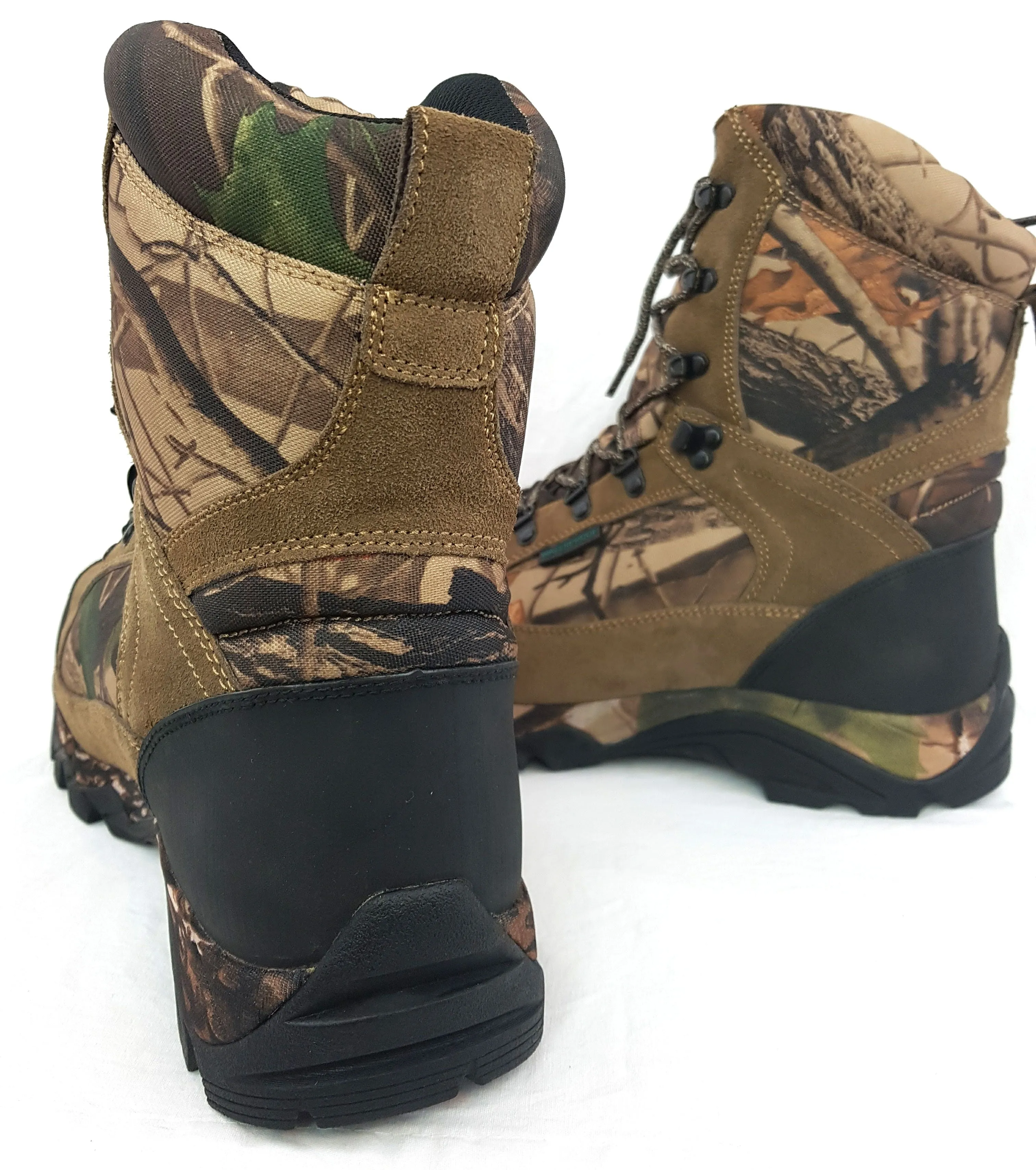 BISON SUEDE LEATHER CAMO WATERPROOF BOOTS