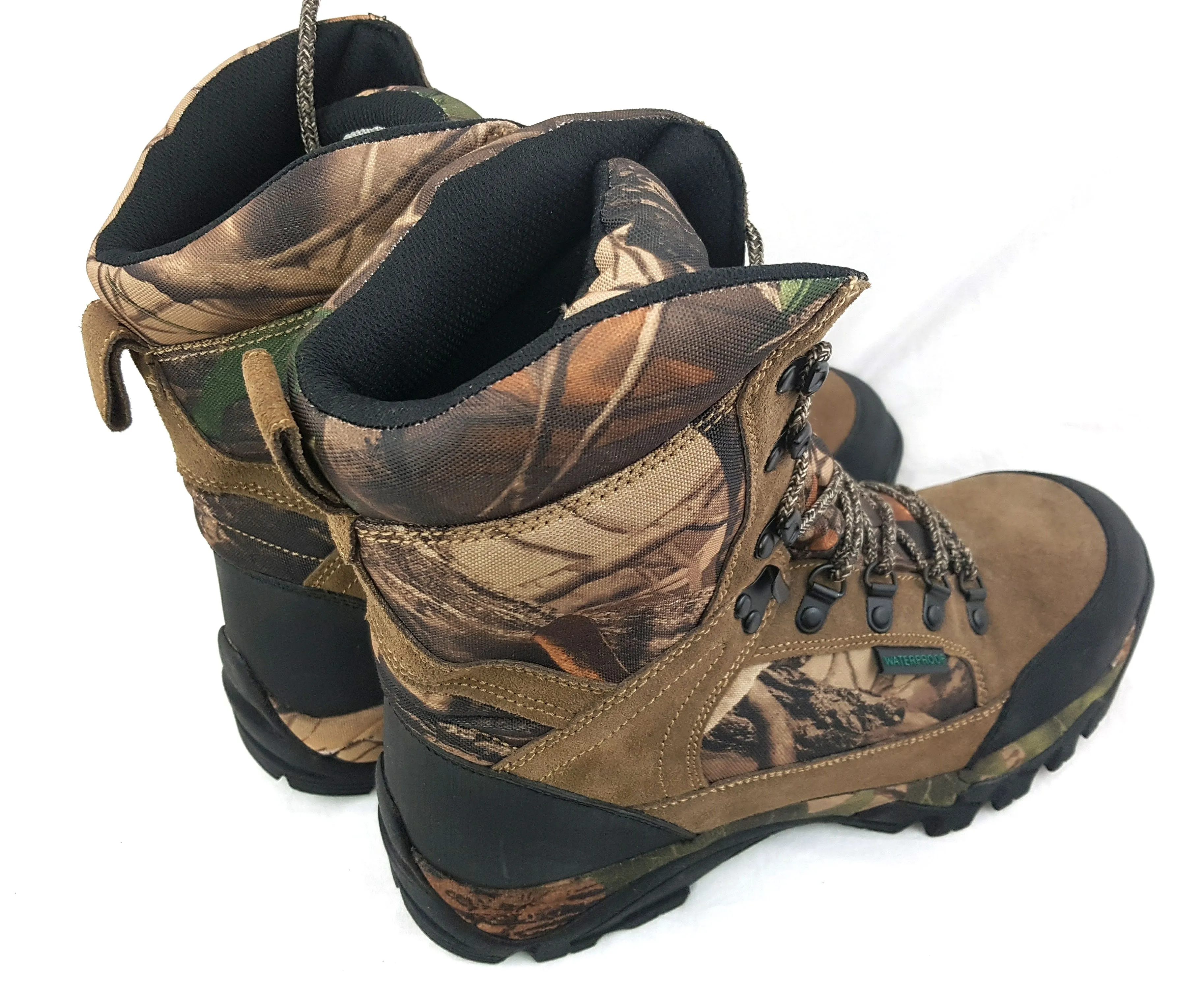 BISON SUEDE LEATHER CAMO WATERPROOF BOOTS