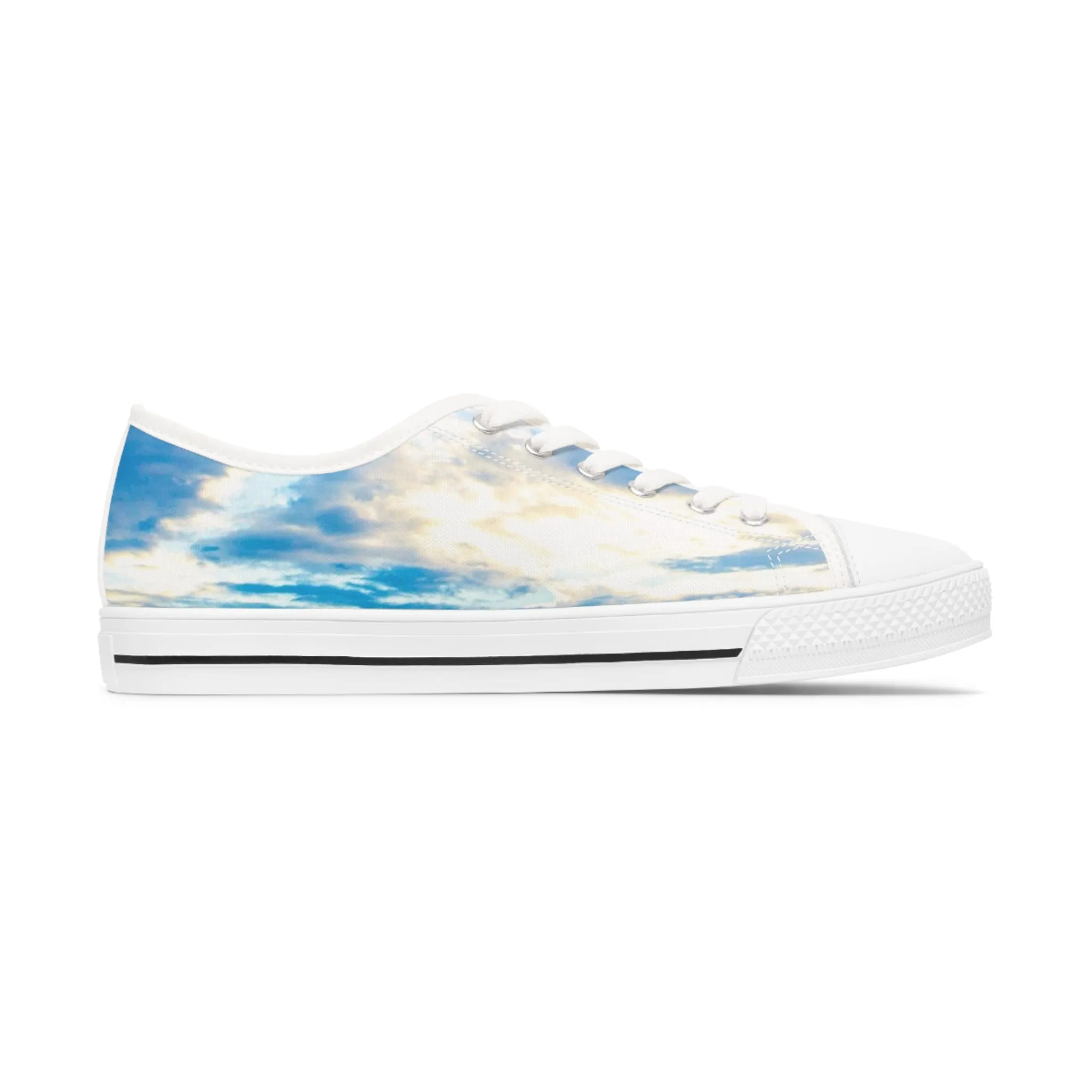 Blue Sea Inspired Women's Low Top Canvas Sneakers (AOP)