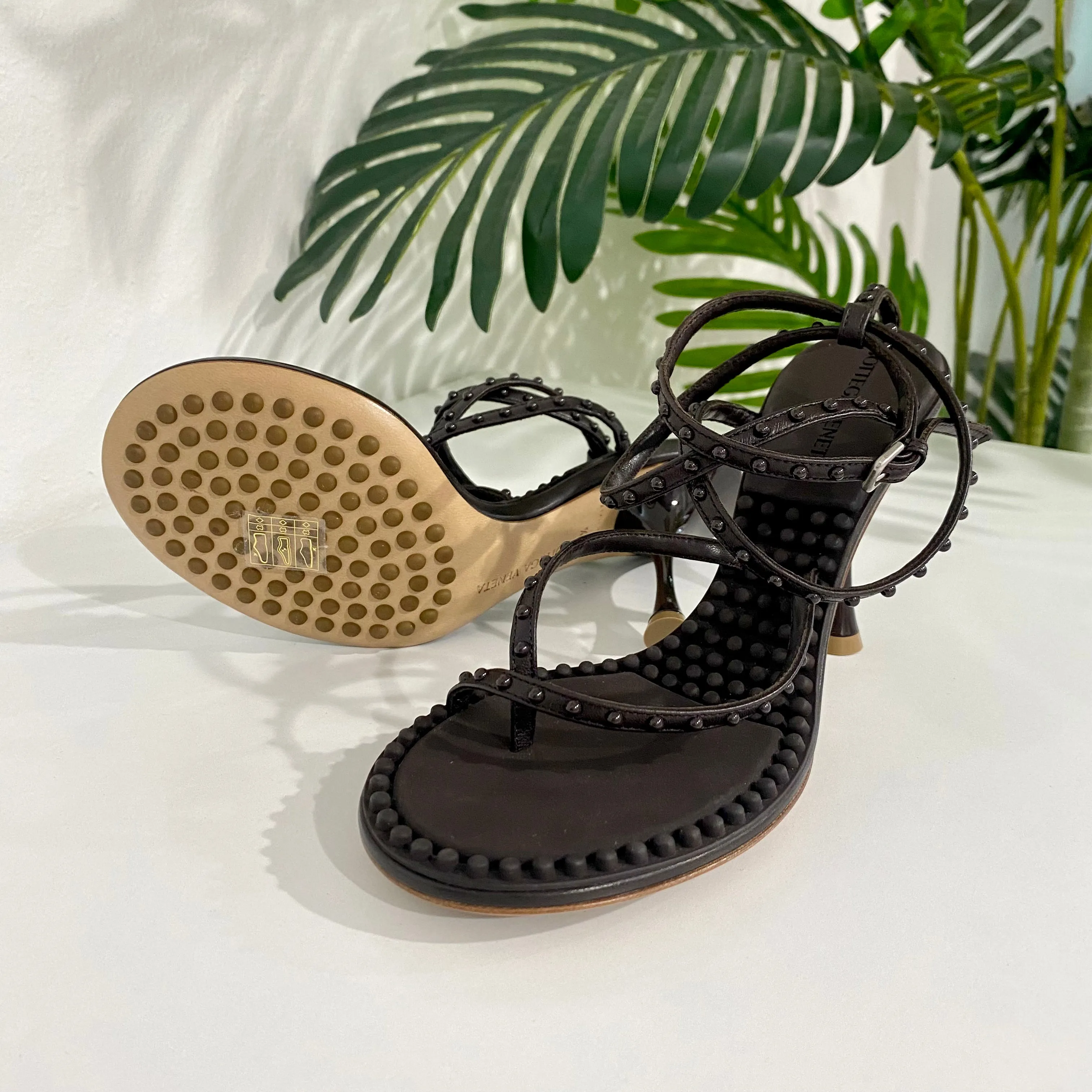 Bottega Veneta Dot Stud Sandals