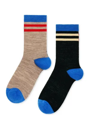 Bowling Wool Sporty Crew Socks by Hansel from Basel