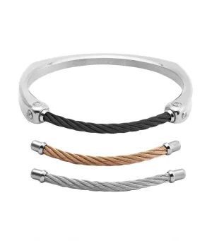 Chameleon Rock Bangle Gray