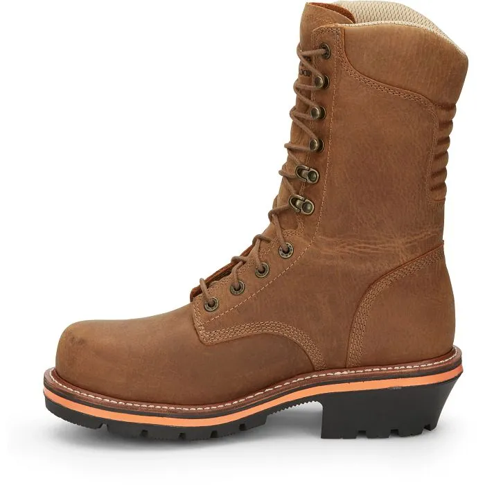 Chippewa Men's Thunderstruck 10" Nano Comp Toe Work Boot Brown- TH1030