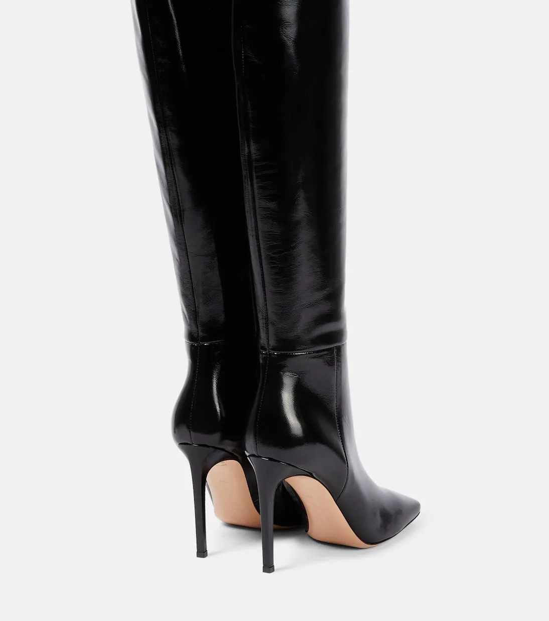 Christina Gianvito Rossi leather boots, black