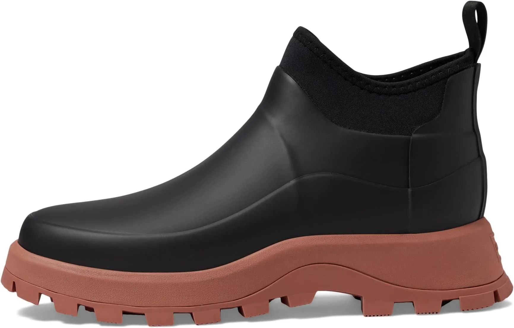 City Explorer Ankle Boot Hunter Rubber Boots, Black/Red Flurry