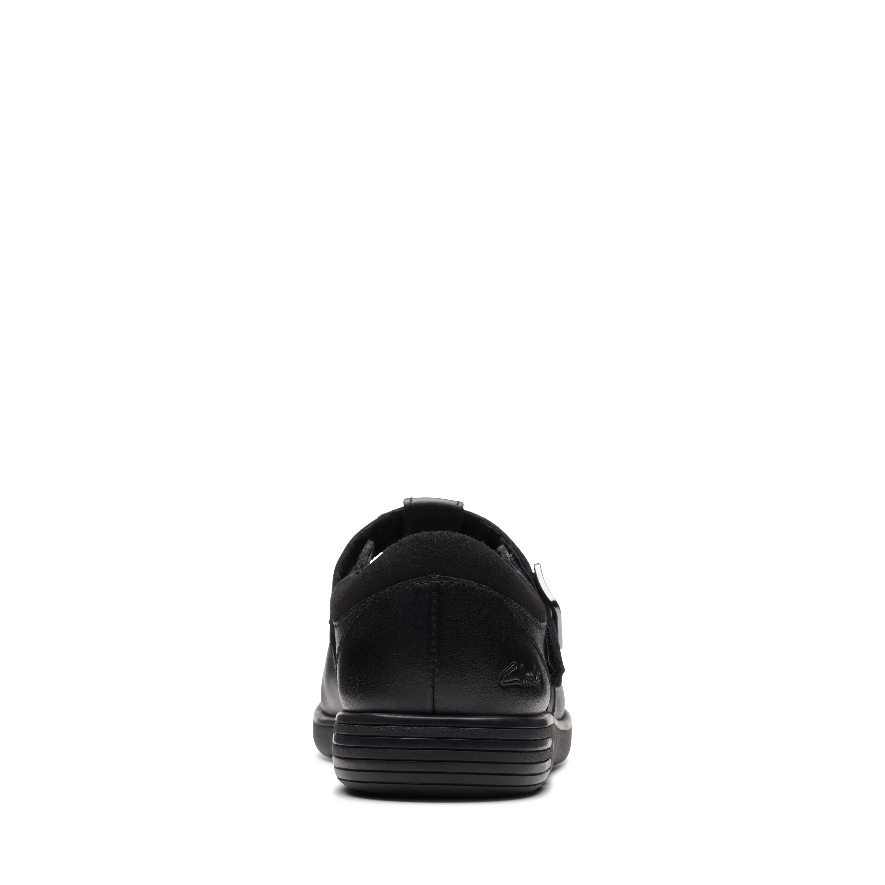 Clarks Jazzy Tap Girls Black T-bar School Shoe