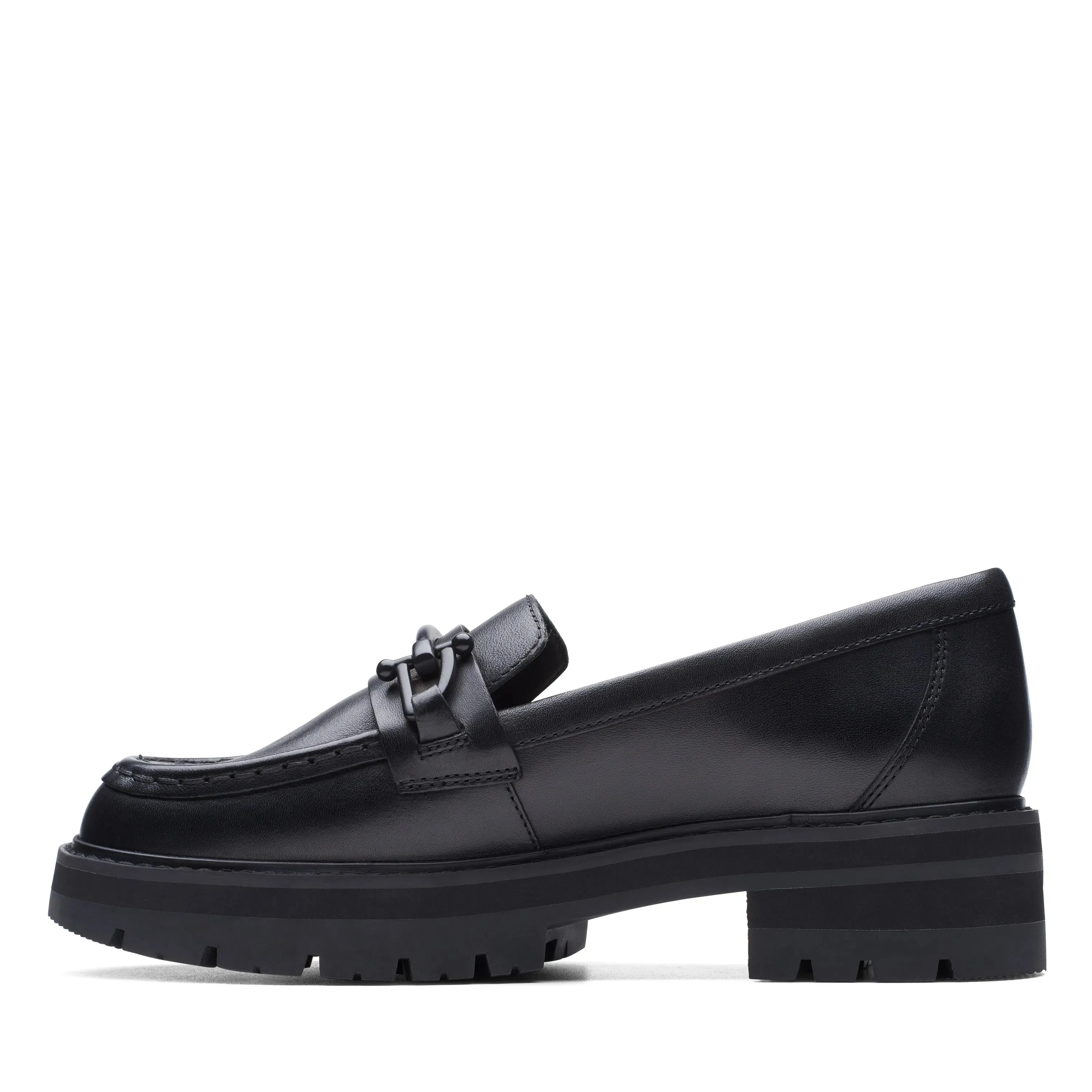 CLARKS | MOCASINES MUJER | ORIANNA BIT BLACK LEATHER | NEGRO