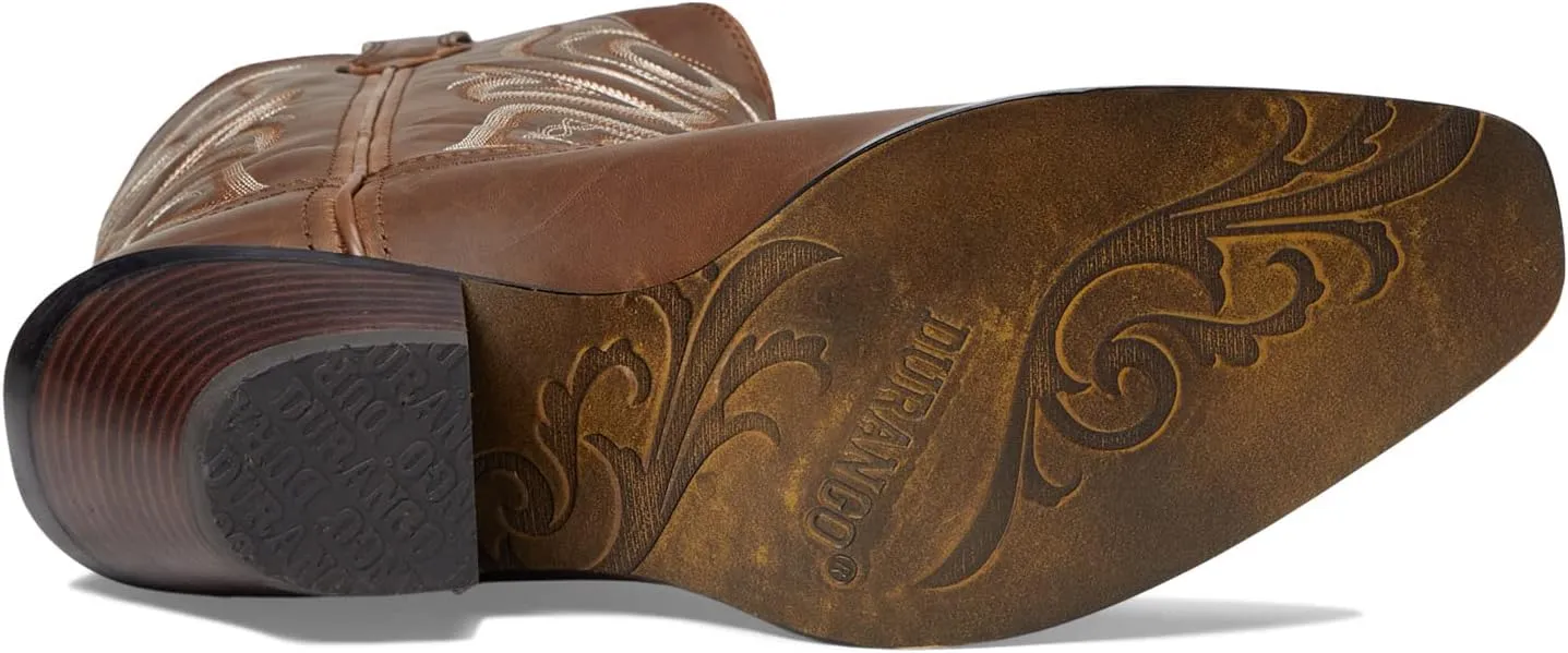 Crush 12" Western Snip Toe Durango Cowboy Boots, Milk Chocolate