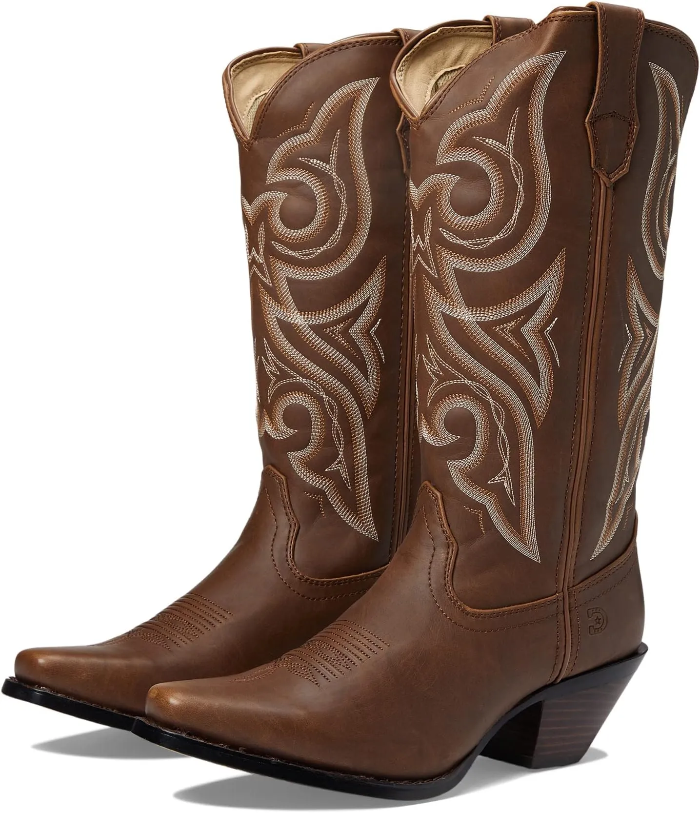 Crush 12" Western Snip Toe Durango Cowboy Boots, Milk Chocolate