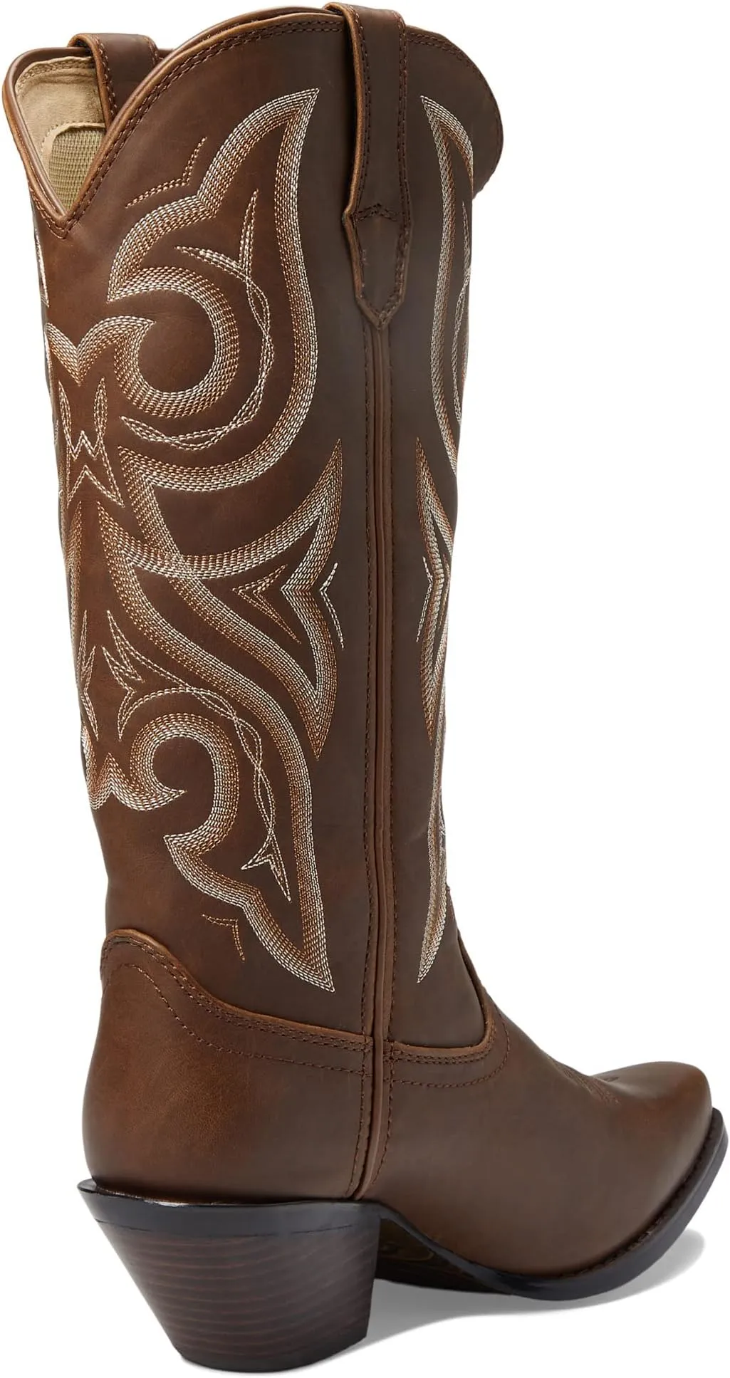 Crush 12" Western Snip Toe Durango Cowboy Boots, Milk Chocolate