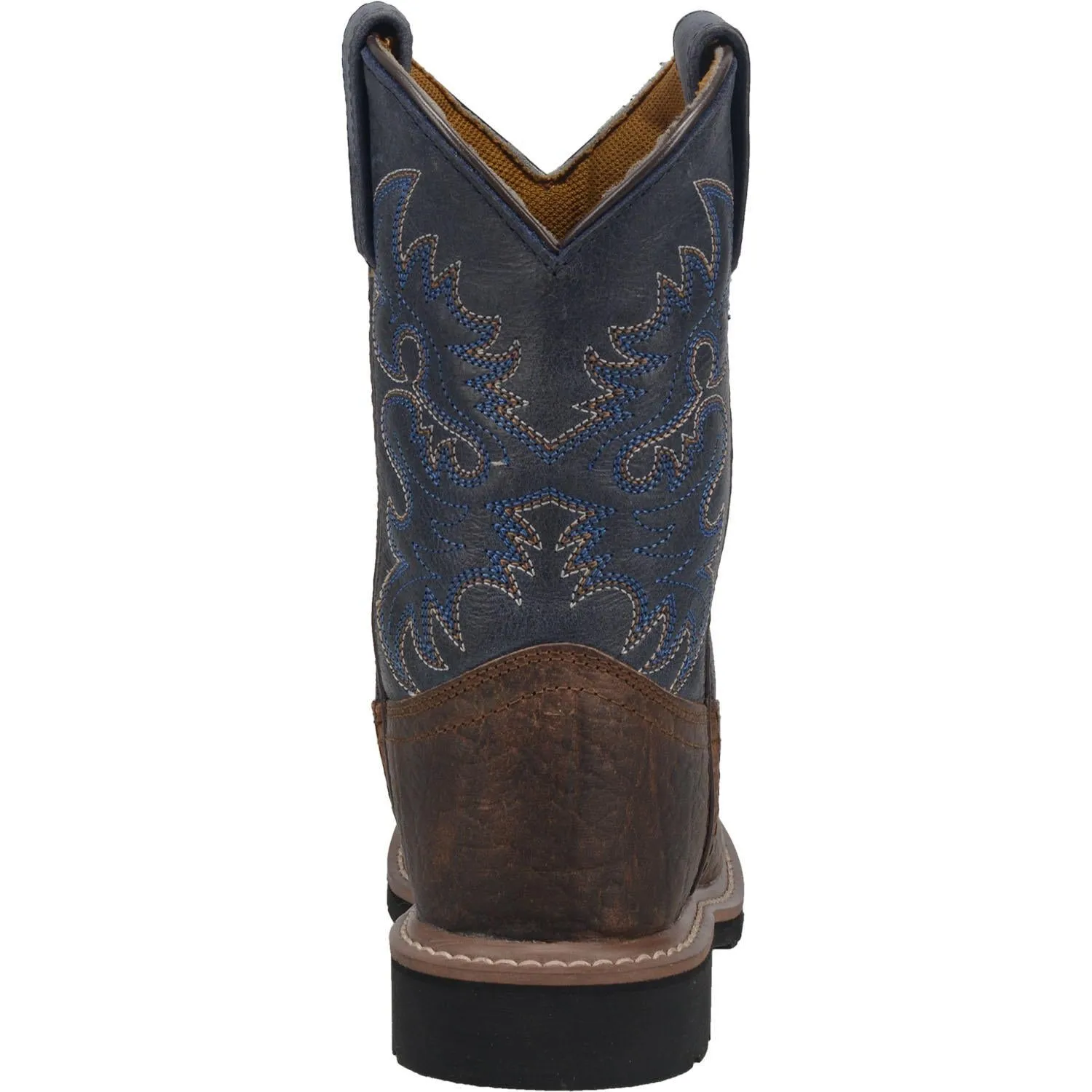 Dan Post Children's Brantley Rust Brown And Blue Western Boots DPC3938