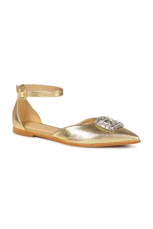 Danica Flat Shoes - Gold