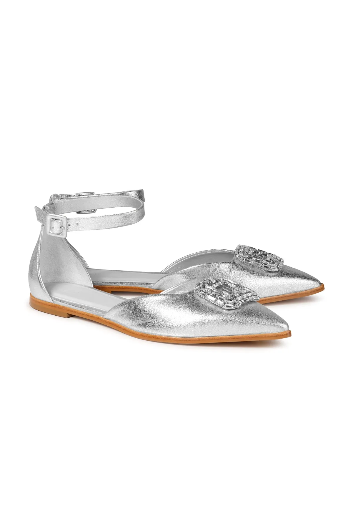 Danica Flat Shoes - Silver