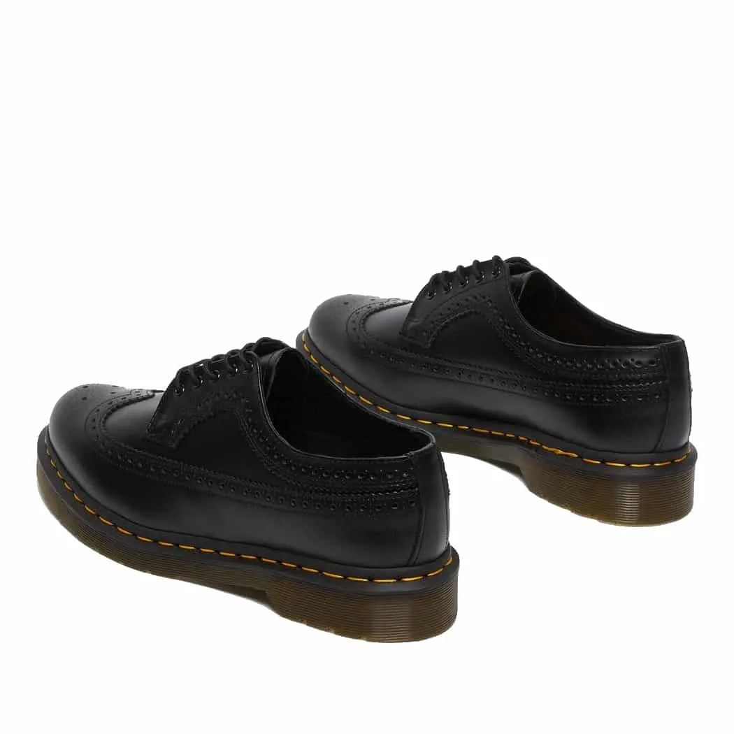 Dr. Martens 3989 Black Smooth Wingtip Shoe