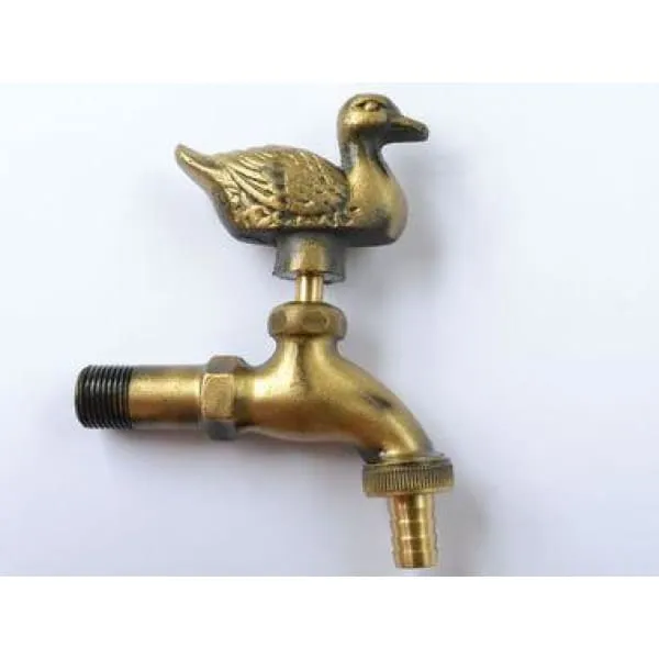 Duck Ornamental Brass Garden Tap