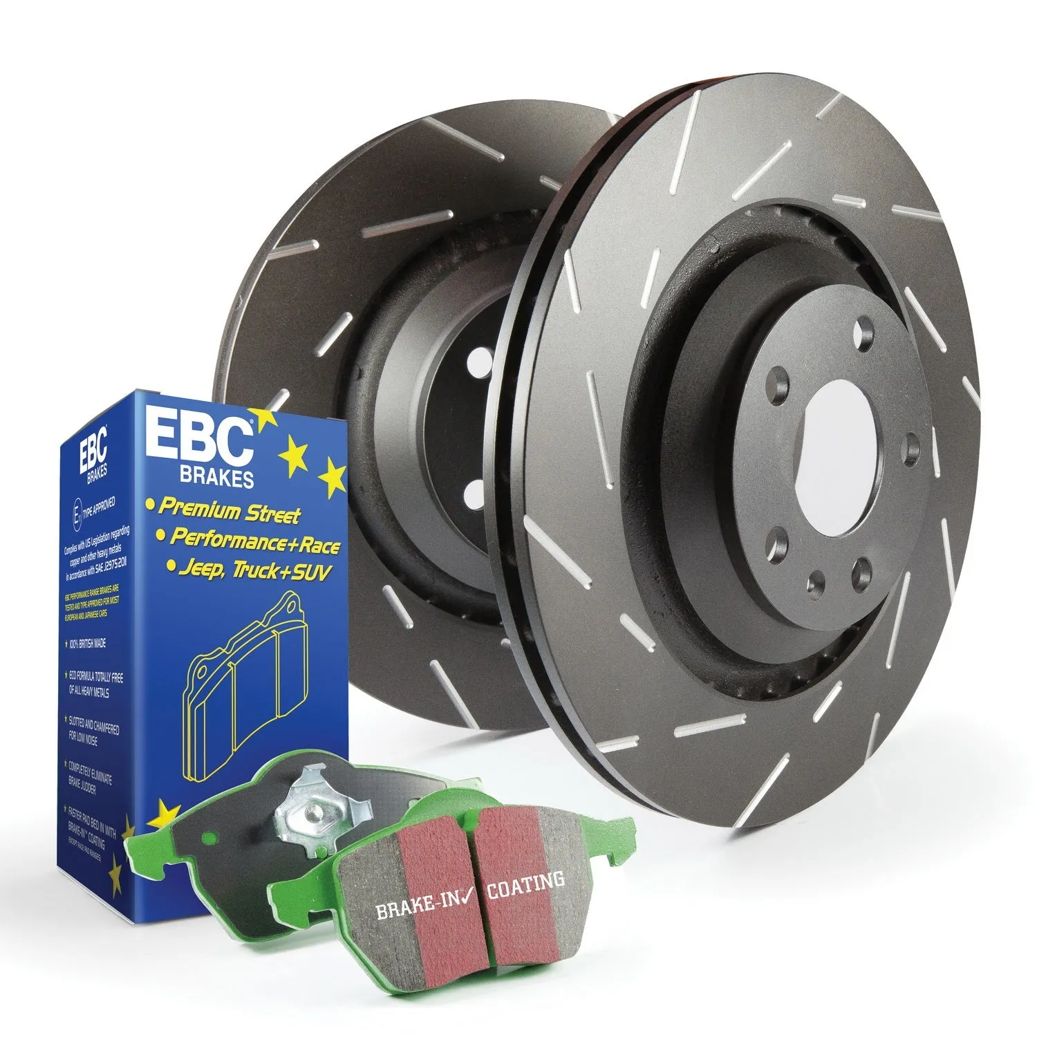 EBC Brakes S2KF1032 S2 Kits Greenstuff 2000 and USR Rotors