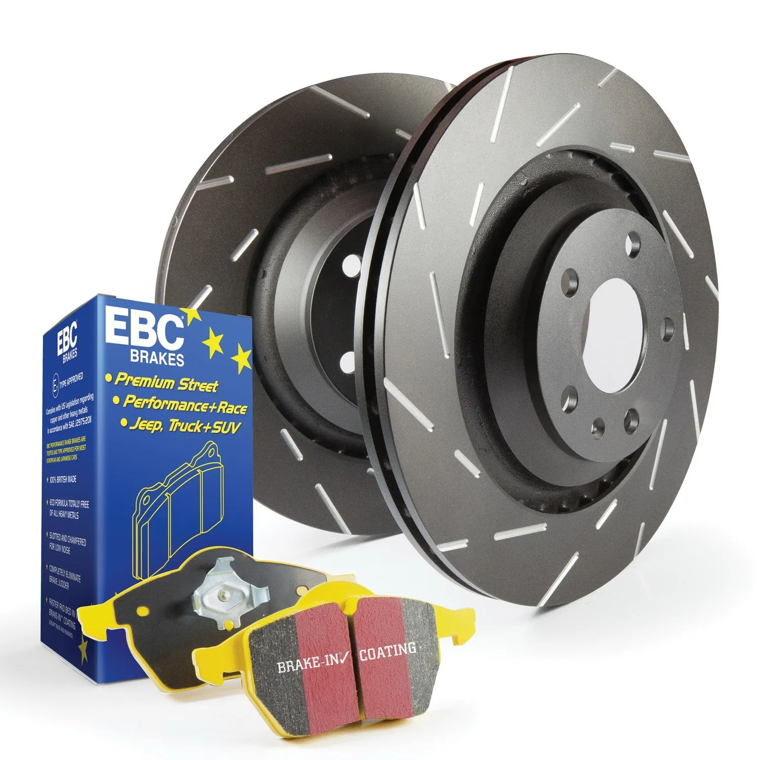 EBC Brakes S9KF1238 S9 Kits Yellowstuff and USR Rotors;