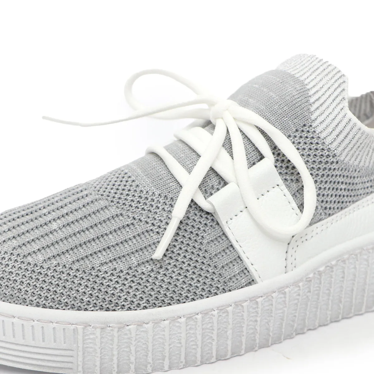 Finley Light Grey Soft Walking Sneakers