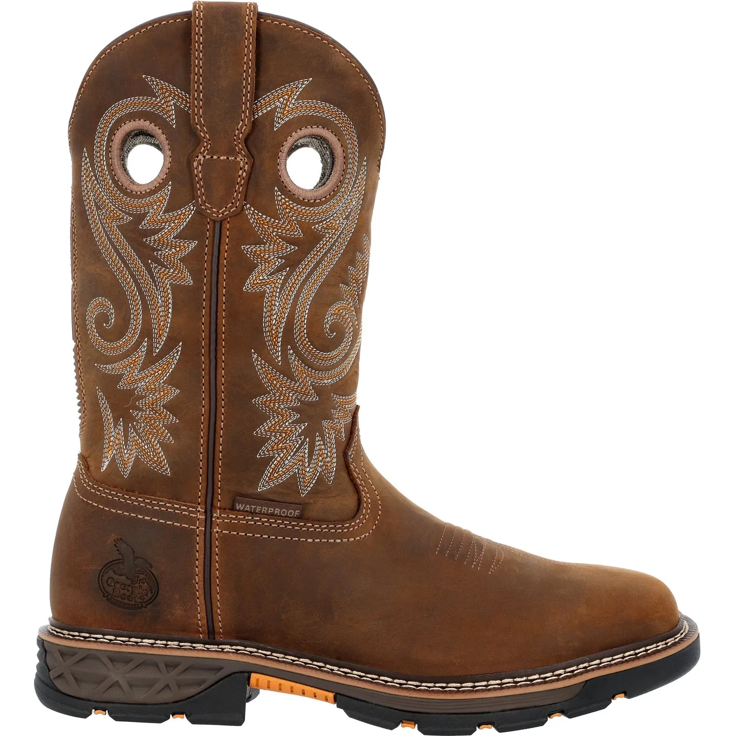 Georgia Mens Carbo-Tec FLX WP AT Crazy Horse Leather 11in Work Boots