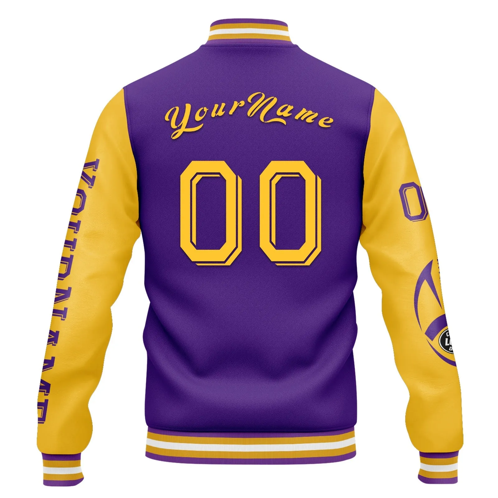 Gift Ideas,Custom Purple Yellow Minnesota Jacket and Sports Shoes Combo Offer Personalized Combo ZH-D020294-17