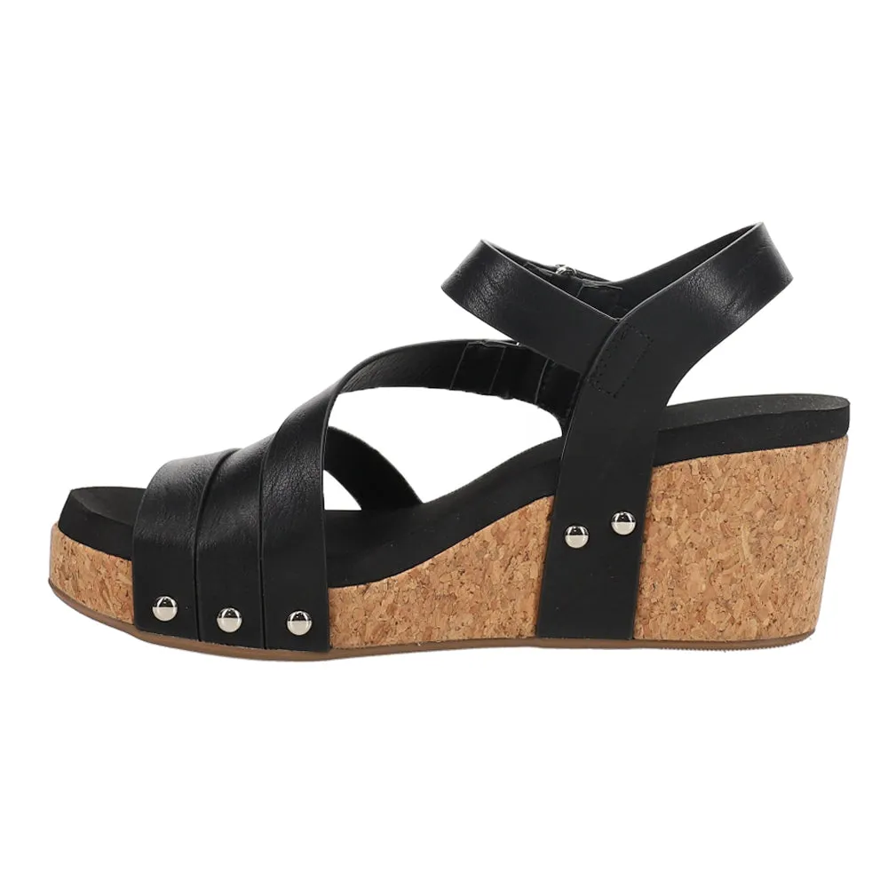 Giggle Studded Wedge Sandals