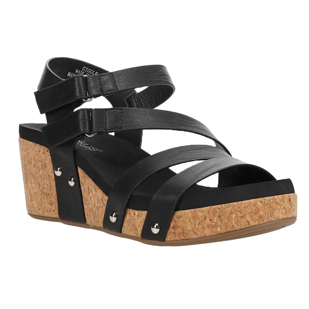 Giggle Studded Wedge Sandals