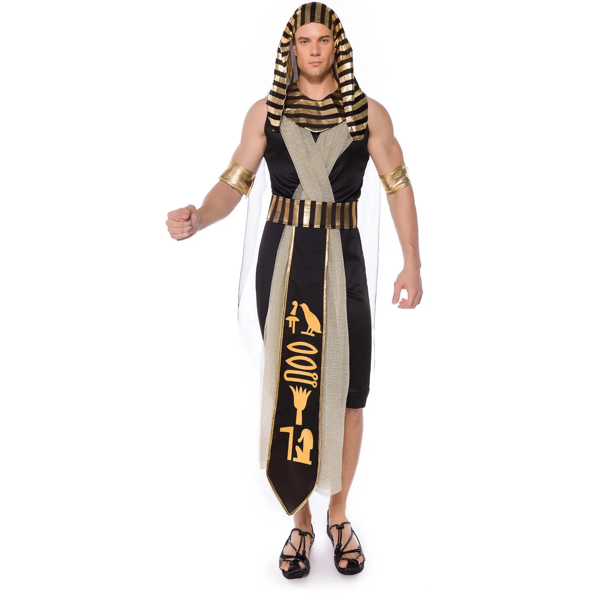 Halloween Egyptian Pharaoh Queen Couples Myth Cleopatra Goddess Outfit