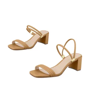 Heeled Sandals Saara Almond