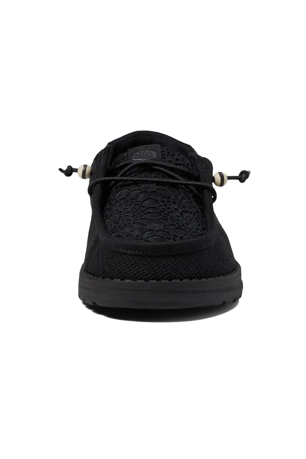 HEYDUDE Women’s Wendy Boho Crochet Shoes in Black | 41039-001