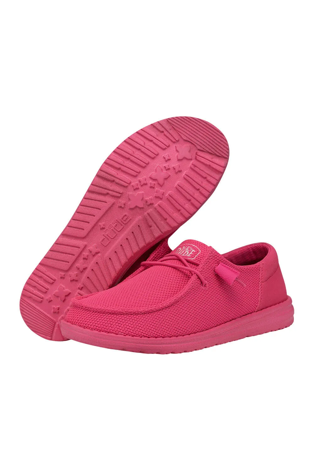 HEYDUDE Women’s Wendy Funk Mono Shoes in Electric Pink | 40065-6QQ