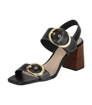 High Block Heel Sandals Atacama Black