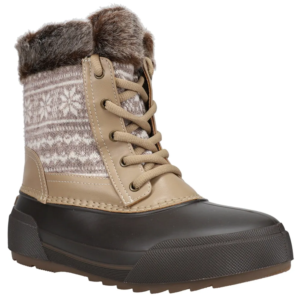 Ice Queen Graphic Round Toe Duck Boots