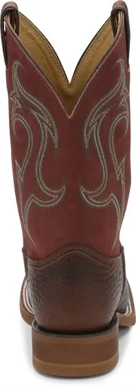 JUSTIN MEN'S BENDER WHISKEY WESTERN BOOT - BR5343